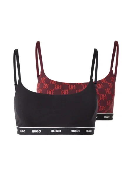 HUGO Nedrček rdeča / burgund / črna bela
