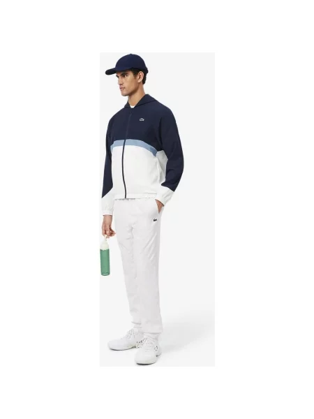 Dres Lacoste Sport Printed Colour-Block granatowy jasnoniebieski S biały