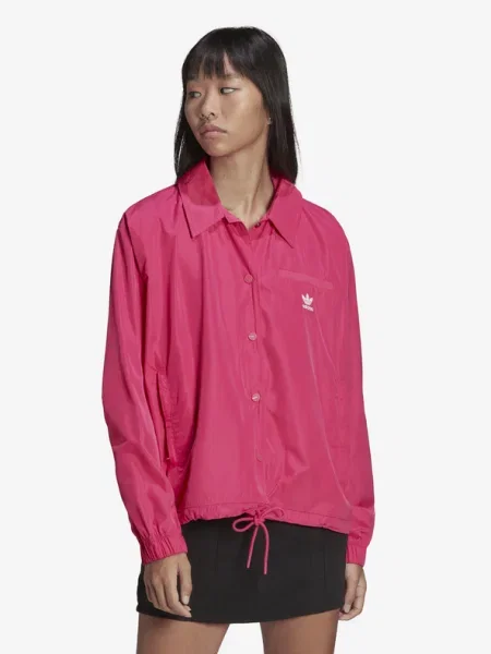 Яке adidas Originals Always Original дамско с преходна изолация с уголемена кройка розово