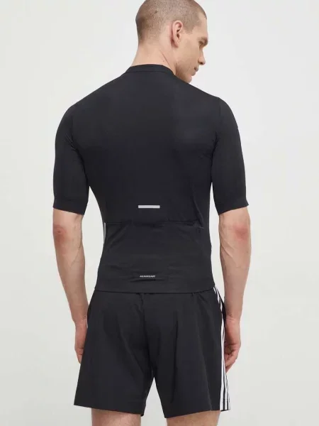 Cyklistické tričko adidas Performance s potiskem černá