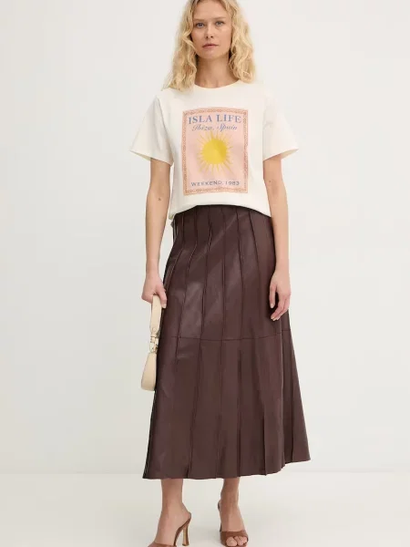 Weekend Max Mara tricou din PANTERA bej