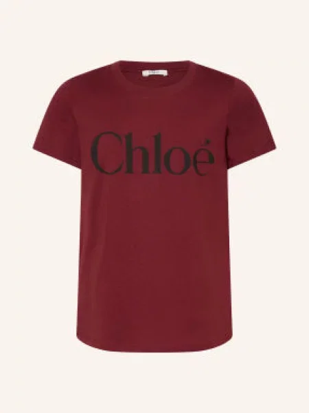 Chloé Tričko tmavě červená černá
