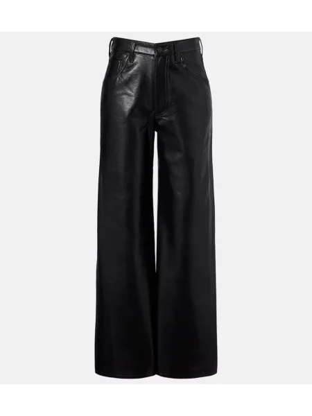 Hlače Citizens Of Humanity visoki struk crna