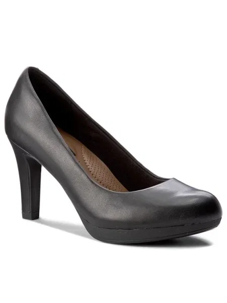 Körömcipő Clarks fekete