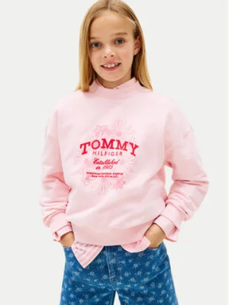 Mikina Tommy Hilfiger růžová
