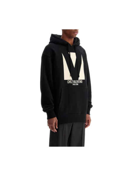 Bluza z kapturem Valentino Garavani czarna