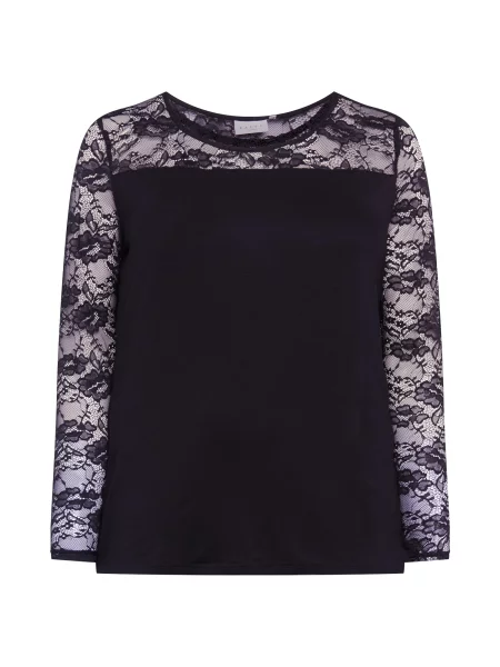 KAFFE CURVE Tričko Laura' čierna