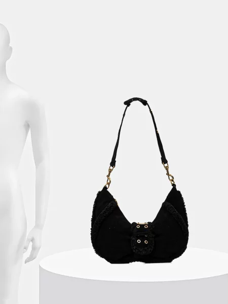 Замшева сумочка Marciano Guess чорний