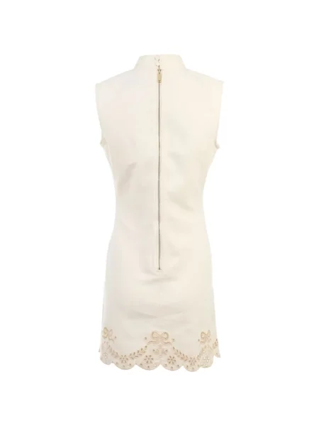 Rochie din denim Self-portrait cu broderie