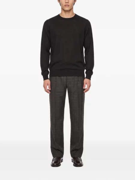Sweter John Smedley brązowy