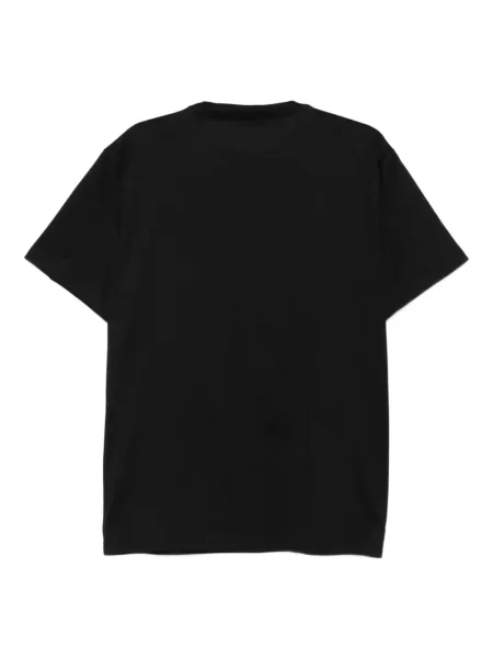 Krátké tričko Low Brand s kulatým výstřihem černé