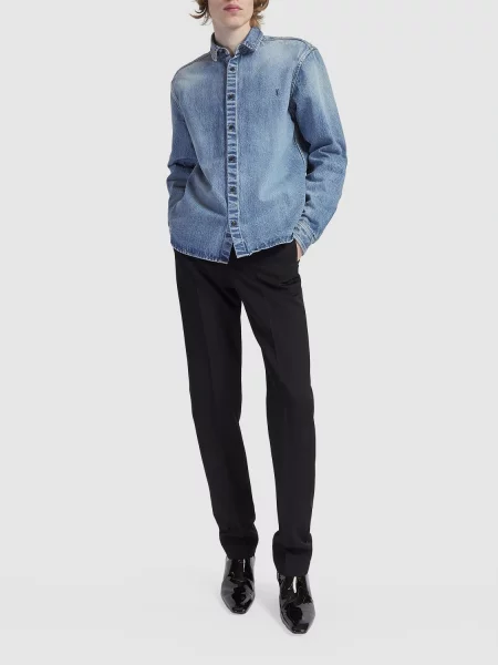 Košeľa Saint Laurent modrá