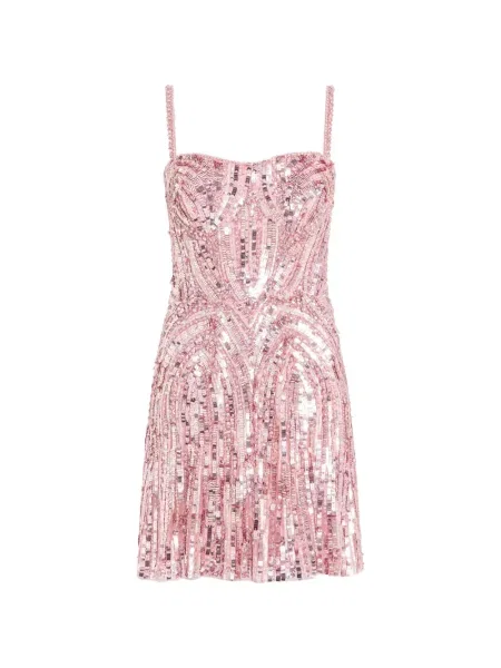 Rochie mini Jenny Packham cu paiete de costum roz