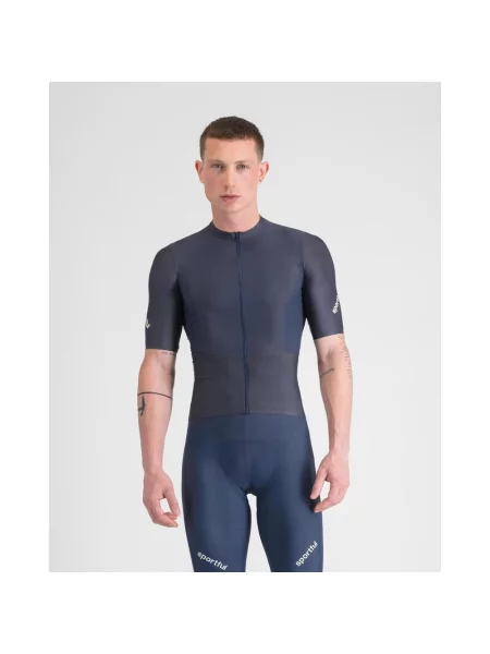 Koszulka rowerowa Sportful Hyperepic granatowy krótki rękaw S niebieska