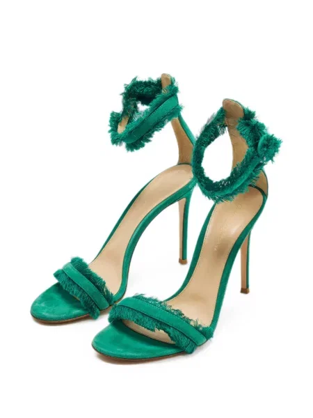 Sandale Gianvito Rossi cu franjuri verde