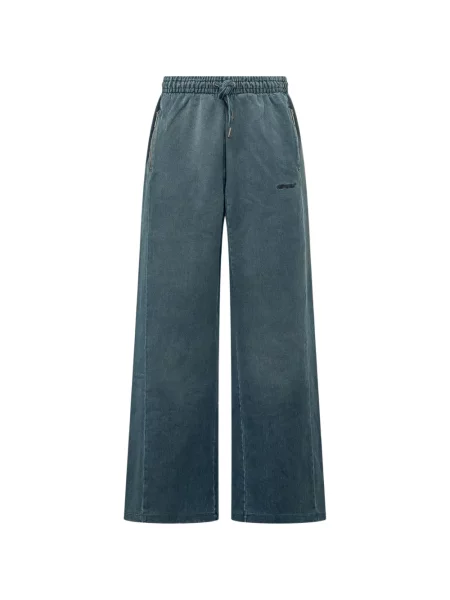 Pantaloni Off-white alergare cu autograf alb