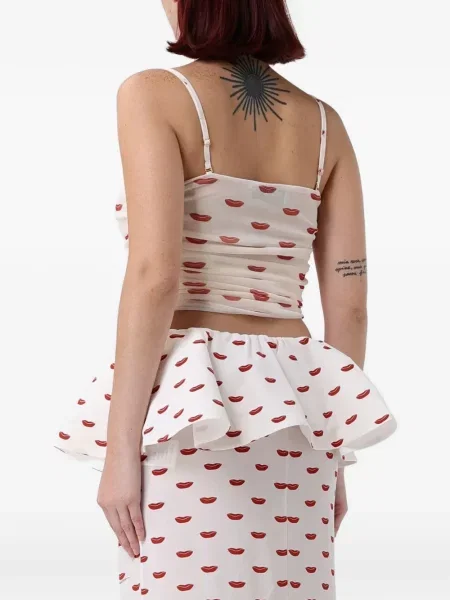 Top Fiorucci cu imagine roșu