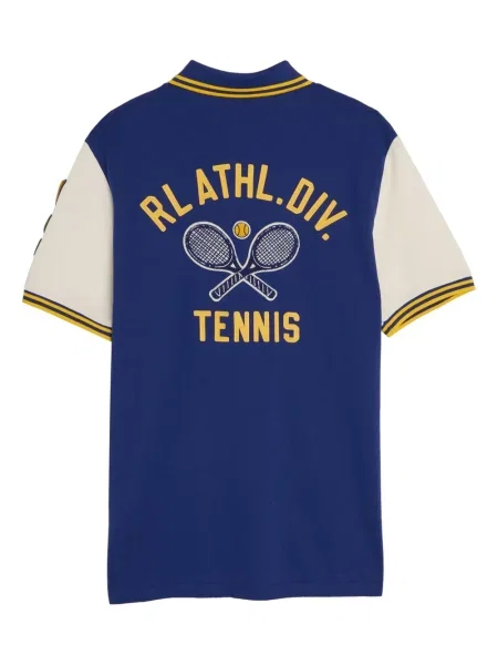 Krótka czapka z daszkiem Polo Ralph Lauren z twillu z nadrukiem brązowa