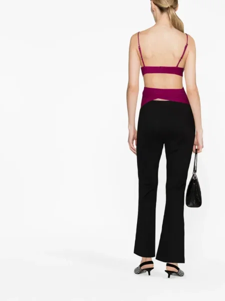 Pantaloni Filippa K din jerseu evazate negru