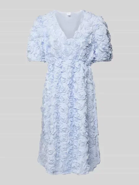 Sukienka midi z fakturowanym wzorem model ‘ROSIVA’ Y.a.s