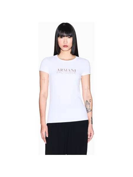 ARMANI EXCHANGE Póló arany fehér