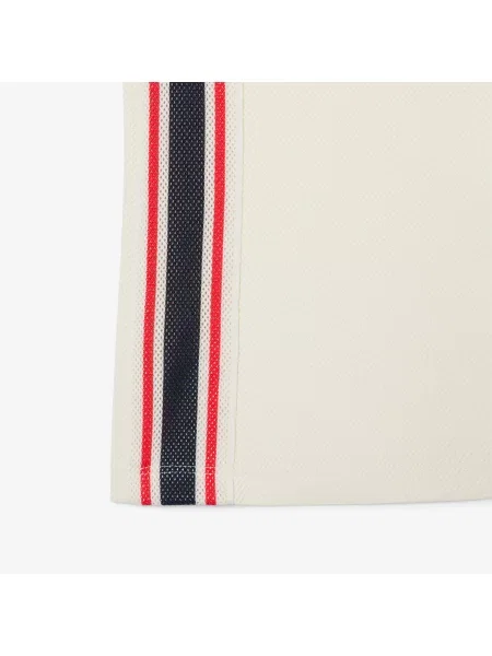 Lacoste Koszulka Polo Z Blokadą Koloru Slim Fit beżowa