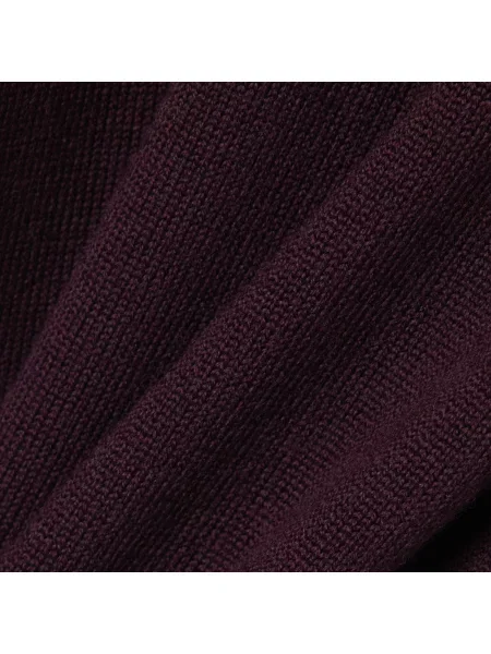 Lacoste Sweter Z Wełny Merino Z Golfem brązowy