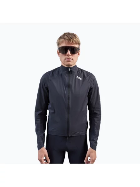 Cyklistická bunda POC Haven Rain uranium black černá