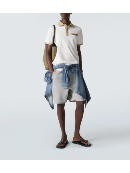 Polokošeľa Moncler s autogramom biela