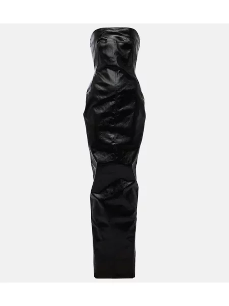 Rochie din denim Rick Owens negru