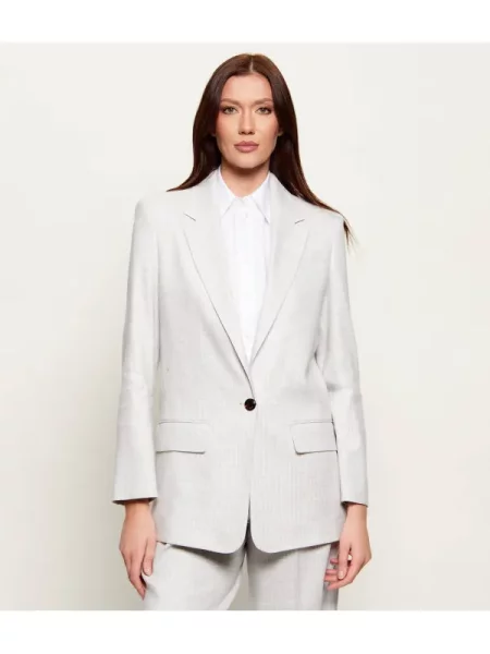 HUGO Sacou Anettea | Relaxed fit | cu adaos de in gri