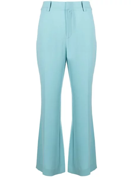 Pantaloni Dvf Diane Von Furstenberg cu crăpătură albastru