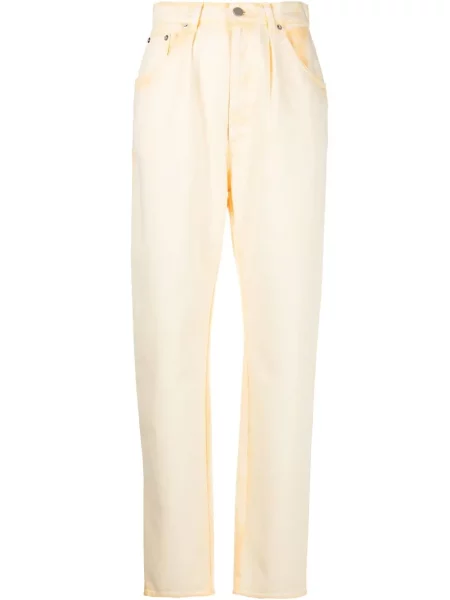 Blugi conici Alberta Ferretti galben