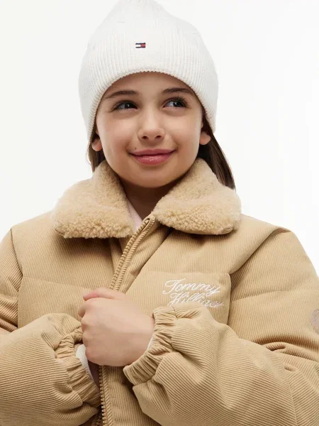 Tommy Hilfiger beanie kapa za djecu bež