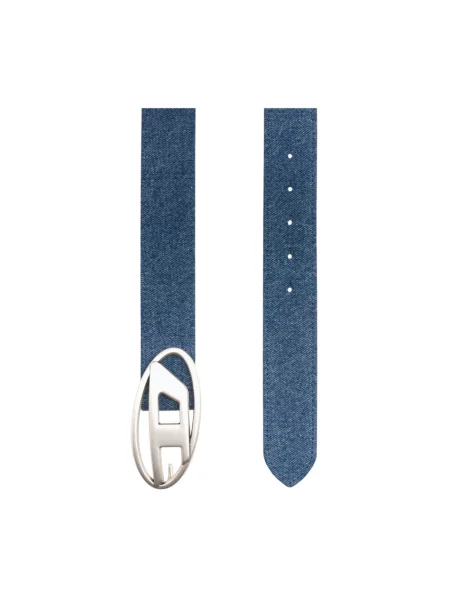 Diesel pasek OVAL D LOGO W niebieski