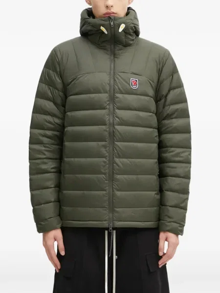 Geacă Fjallraven cu glugă verde