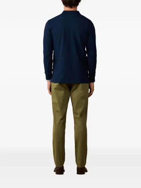 Lung tricou polo Hackett London albastru