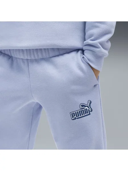 PUMA dres z bluzą z okrągłym dekoltem Essentials Logo Lab Odzież niebieski