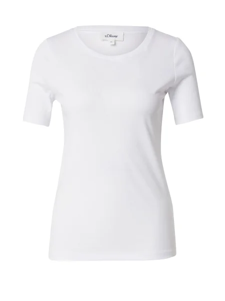 S.Oliver Tricou alb