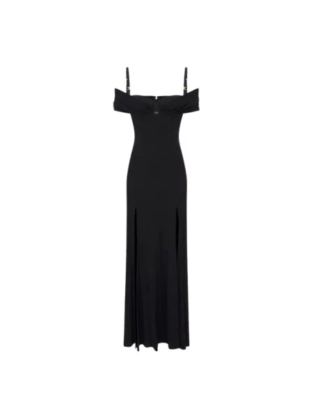 Sukienka maxi Elisabetta Franchi czarna