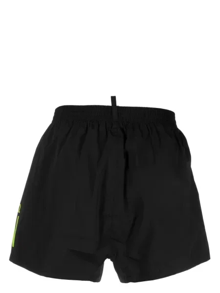 Raštuotos maudymosi kelnaitės Dsquared2 juoda