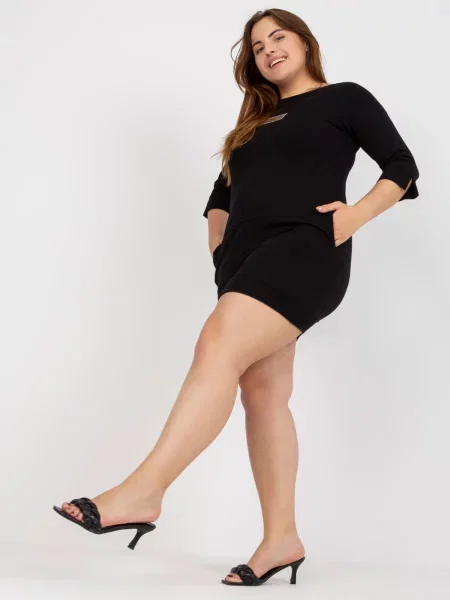 Rochie mini Fashionhunters de costum negru