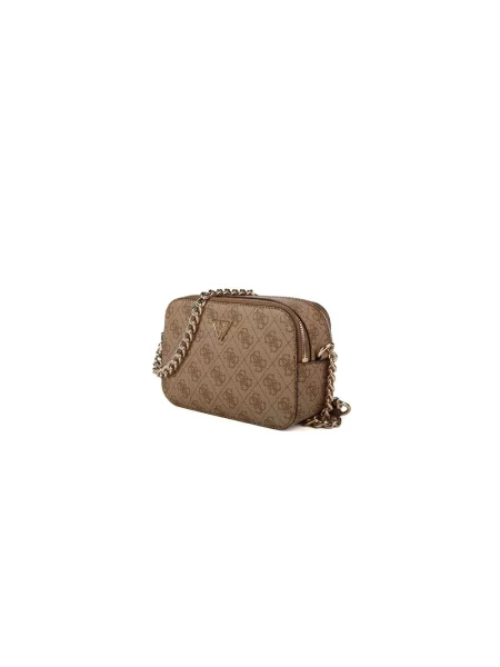Torebka crossbody Guess biznesowa brązowa