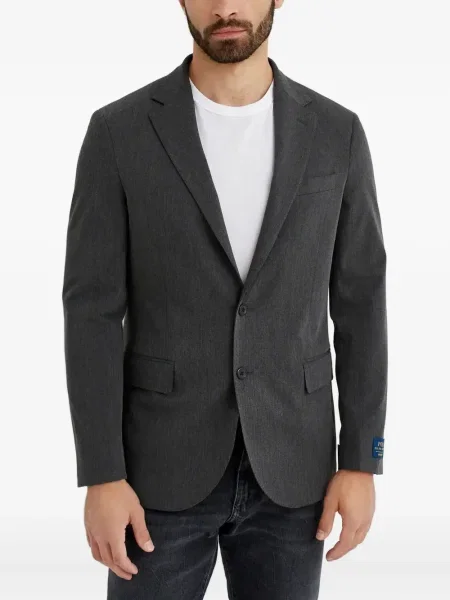 Samt prugasta košulja Polo Ralph Lauren s vezom plava