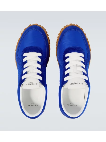 Sneakerși Givenchy din piele de căprioară albastru