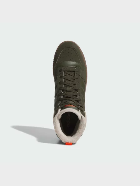 Кожаные ботинки Adidas зеленые