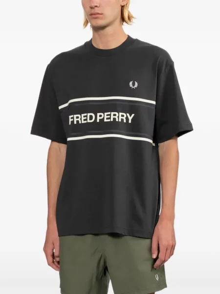 Tricou Fred Perry cu imagine gri