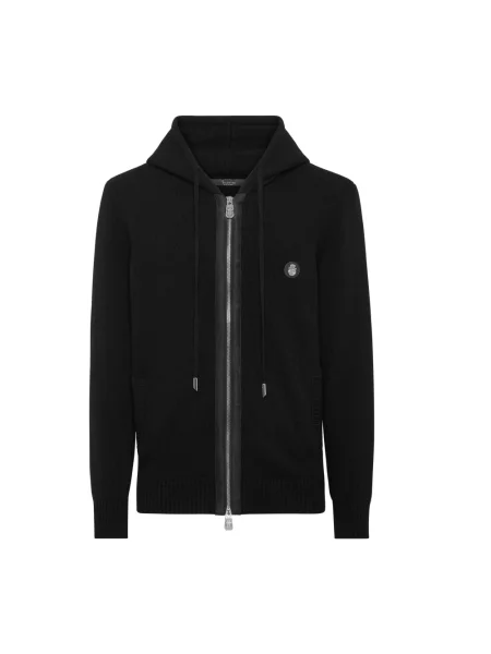 Bluza z kapturem Billionaire wełniana czarna