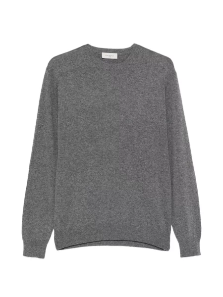 Pulover Piacenza Cashmere din cașmir cu decolteu rotund gri