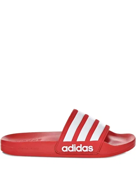 Prugaste trčanje tenisice Adidas Cloudfoam s kristalima crvena